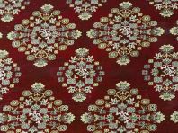 Red Sarouk carpet.
