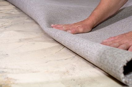 carpeting a floor
